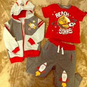 3T wonder nation three piece outfit